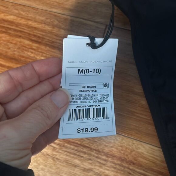 Zaful shade & shore triangle pink tie dye bikini black cheeky high rise bottoms - Picture 5 of 8